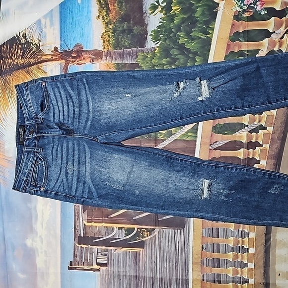 Judy Blue Distressed Relaxed‎ Fit Jeans Size 27 - Picture 3 of 6